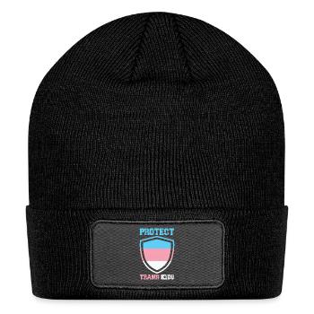 Protect Trans Kids - Patch Beanie - black - Front