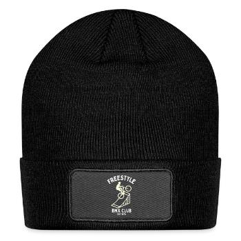 Freestyle BMX Club , Vintage Urban Extreme Design - Patch Beanie - black - Front