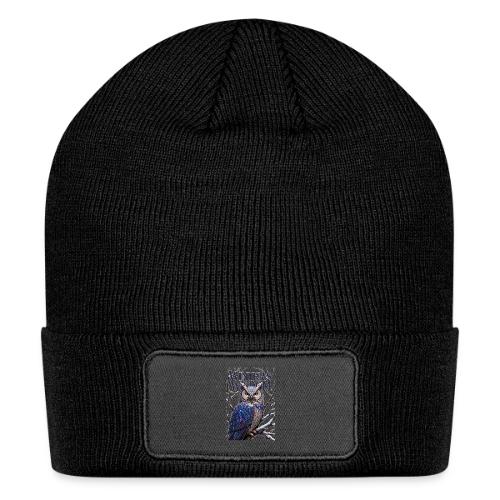 Crystalized Forest Owl T-Shirt - Patch Beanie