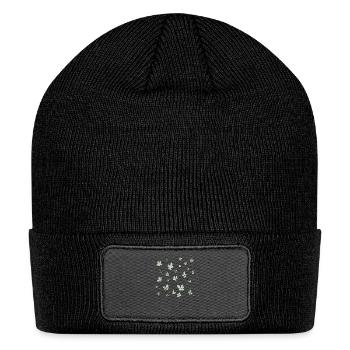 Heartstopper flowers - Patch Beanie - black - Front