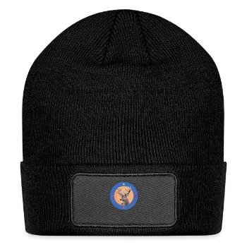 Deer Retro - Patch Beanie - black - Front