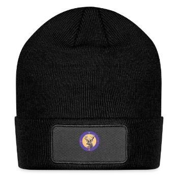 Deer Retro - Patch Beanie - black - Front