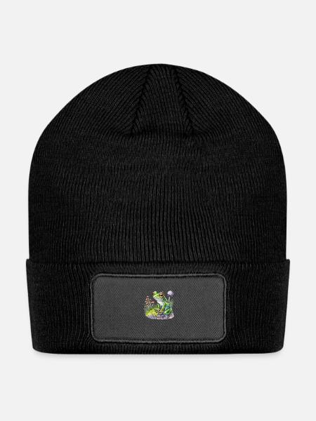 Goliath Frog - Patch Beanie - black