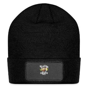 Until The Coquito Runs Out Puerto Rican Coconut R - Patch Beanie - black - Front
