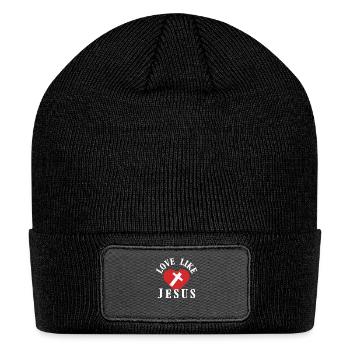 love like jesus - Patch Beanie - black - Front