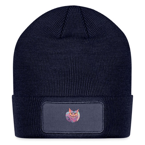 Handsome Grin Cat - Patch Beanie