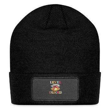 LEVEL UNLOCKED - Patch Beanie - black - Front