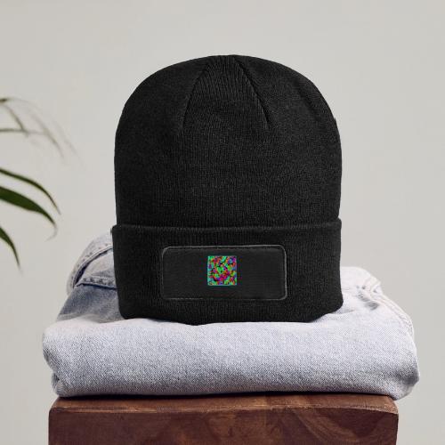 Chic Leaf Pattern Stylish Elegance - Patch Beanie