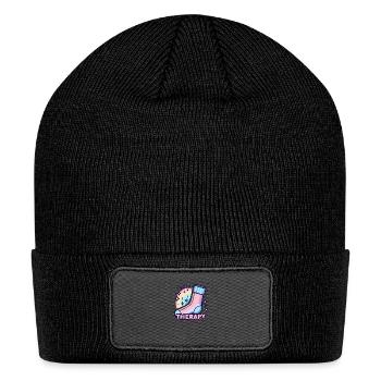 Stocking: Sock therapy - Patch Beanie - black - Front