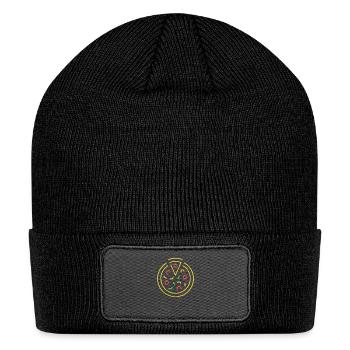 Yep One Slice Of Pizza - Patch Beanie - black - Front