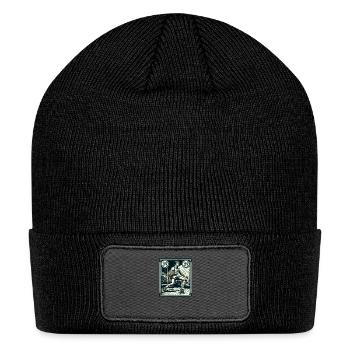 Retro Hoops - A Vintage Basketball Odyssey - Patch Beanie - black - Front