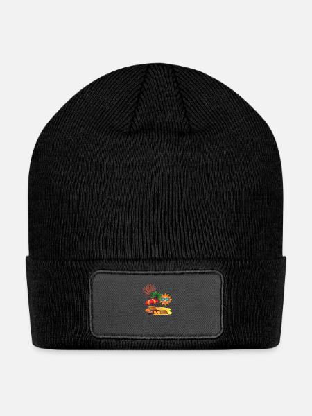 Hello Summer Vacation Vibes - Patch Beanie - black