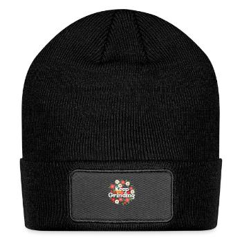 grindinghustle entrepreneur grind keep hustling - Patch Beanie - black - Front