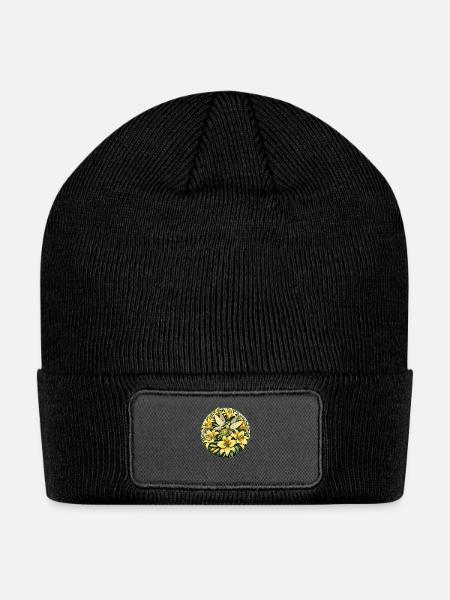 Lily Fairy - Patch Beanie - black