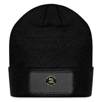 Funny Sewing Machine Quilting Thread Sewing - Patch Beanie - black - Front