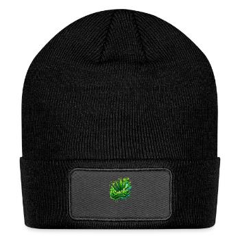 Cannabis Smoke - Patch Beanie - black - Front