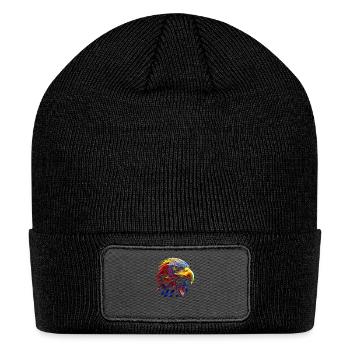 Fantasy Animal Colorful Graphic - Patch Beanie - black - Front