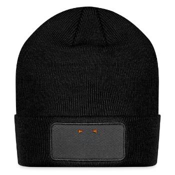 A inspirational positive quote. - Patch Beanie - black - Front