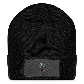 Futuristic Rasta Feline - Patch Beanie - black - Front