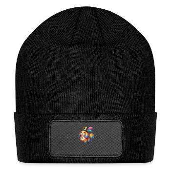 Dog lover funny - Patch Beanie - black - Front