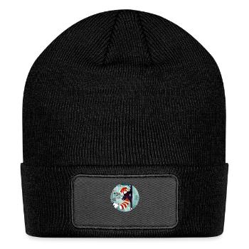 Happy red panda in the jungle - Patch Beanie - black - Front