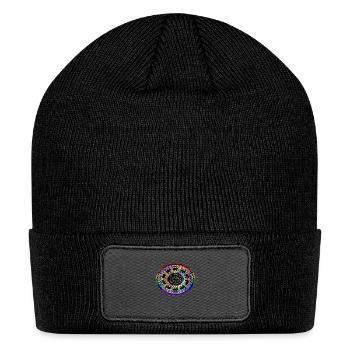 The colorful elephant! - Patch Beanie - black - Front