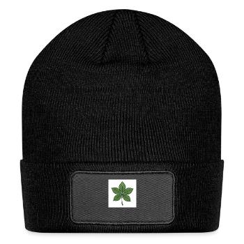 flower design by speranza - Patch Beanie - black - Front