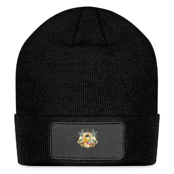 Tropical Coconut Cocktail with Floral Magic - Patch Beanie - black - Front