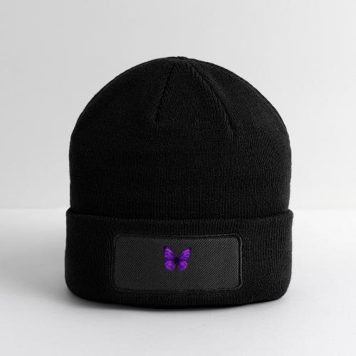 Neon Purple Butterfly - Patch Beanie