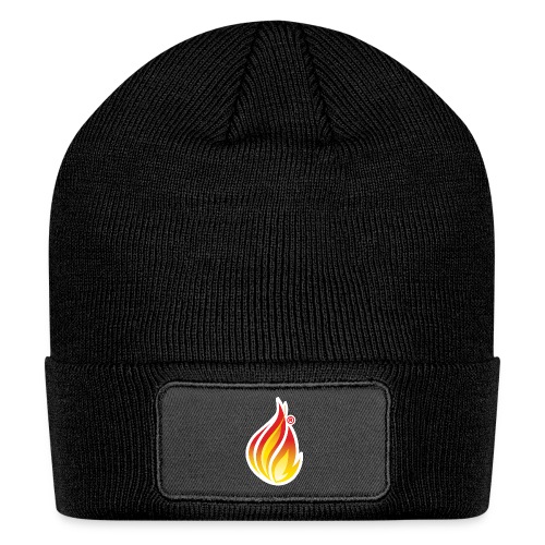 HL7 FHIR Flame graphic with white background - Patch Beanie