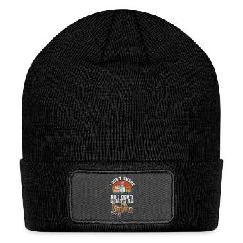 Non-smoking target - Patch Beanie - black - Front