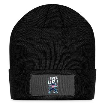 Level Up! - Patch Beanie - black - Front