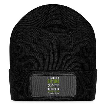 Water Pipe Smoker Smoking - Patch Beanie - black - Front