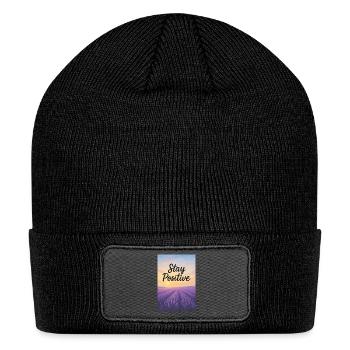 Lavender Positivity - Patch Beanie - black - Front