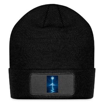 Lunar River Flowing Down - Patch Beanie - black - Front