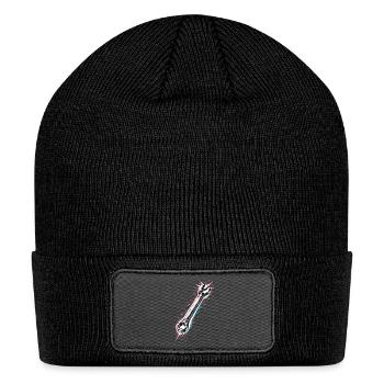 Wrench Tool Mechanic Design - Patch Beanie - black - Front