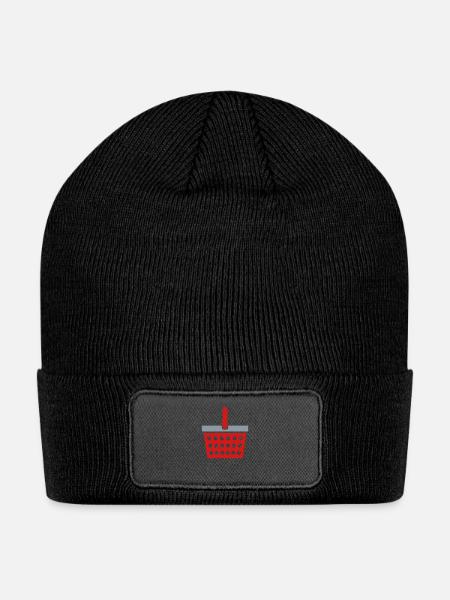 Shopping basket - Patch Beanie - black