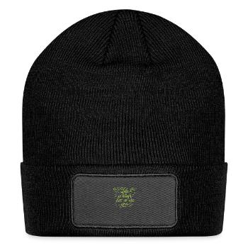 LIFE IS TOUGH BUT SO ARE YOU - Patch Beanie - black - Front
