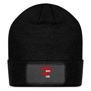 Murder Shows Clothes Premium - Patch Beanie - black - Front