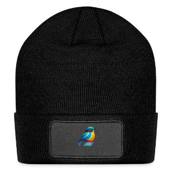 Glory of Blue Tit Bird - Patch Beanie - black - Front