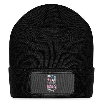 Pregnant Mother Offspring Family - Patch Beanie - black - Front