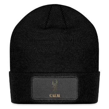 CALM - Patch Beanie - black - Front