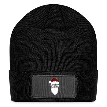 Big Nick Energy Christmas Santa Face Naughty - Patch Beanie - black - Front