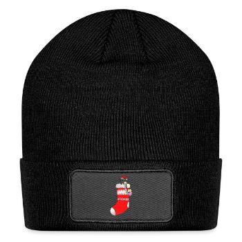 Christmas Socks - Patch Beanie - black - Front