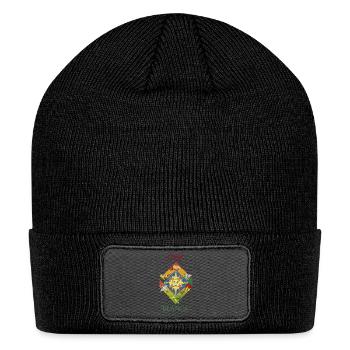 Casa Blanca Sun and Airfield Mosaic - Patch Beanie - black - Front