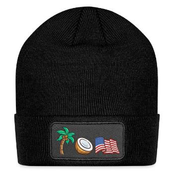 You Think You Just Fell Out Of A Coconut Tree - Patch Beanie - black - Front