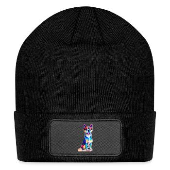 Chromatic Bulldog Rainbow Burst - Patch Beanie - black - Front
