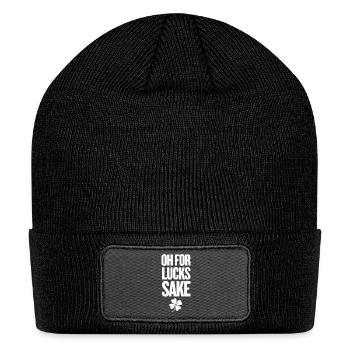 Oh For Lucks Sake - Patch Beanie - black - Front