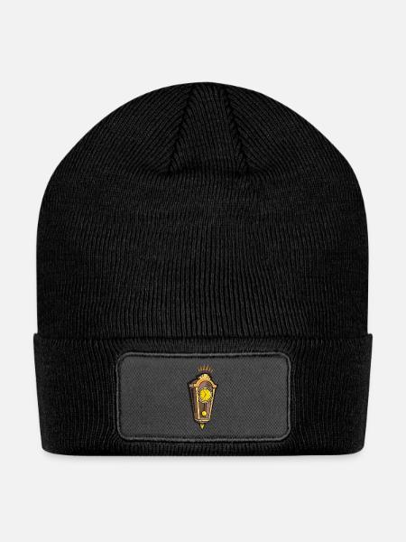 wall clock, cuckoo clock, Wanduhr - Patch Beanie - black
