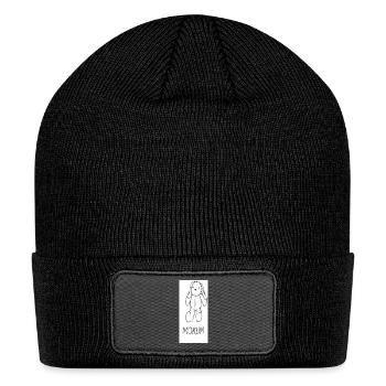 Mokum Bunny Sketch - Patch Beanie - black - Front